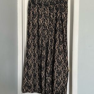 Lace Wide Leg Pants
